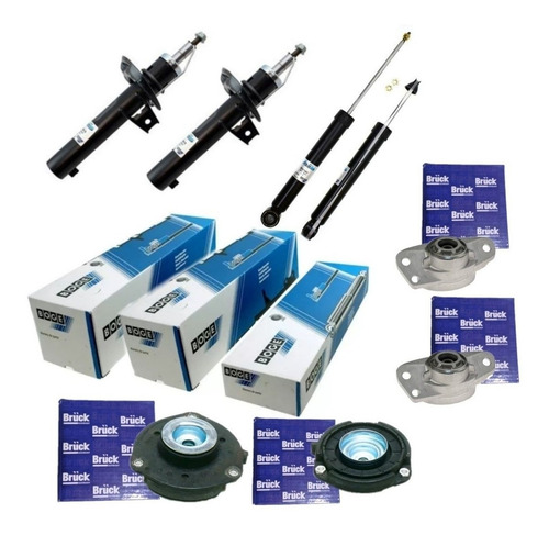 Kit Amortiguadores C/ Bases Vw Bora 2.0 2.5 Lts Mk6 2.5 Lts
