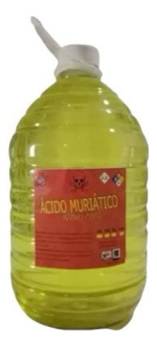 Acido Muriático Máximo Poder Liberha 5 Litros Caja Con 5 Pz
