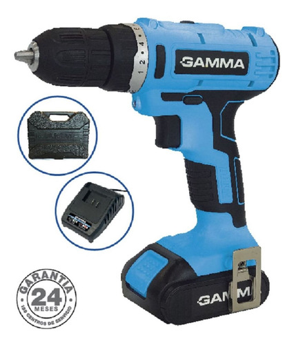 Imagen 2 de 6 de Atornillador A Bateria Taladro Gamma G12105 12v Ion Litio