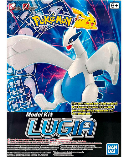 Pokemon Figura Lugia Model Kit Set Armable Original Bandai