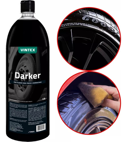 Kit Darker 1,5l Delet Vonixx 5l Pincel Uso Externo Zacs