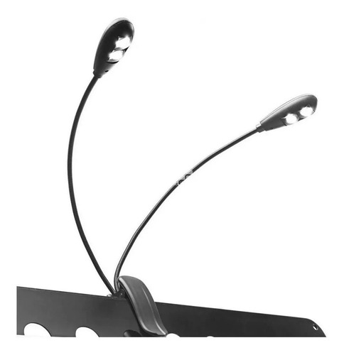 Imagen 2 de 6 de Luz Para Atril O Notebook Stagg 4 Leds A Pilas O Usb