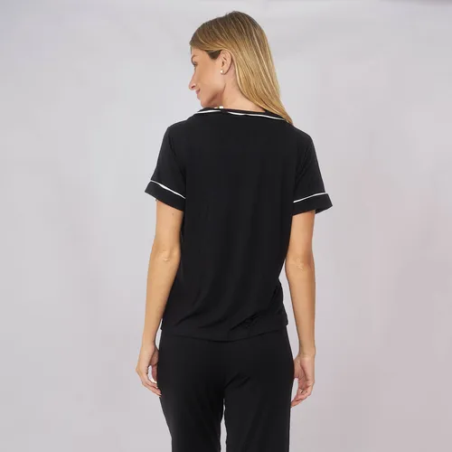 Customs Ba Pijama Camisero Mujer Pantal Talles Grandes Largo