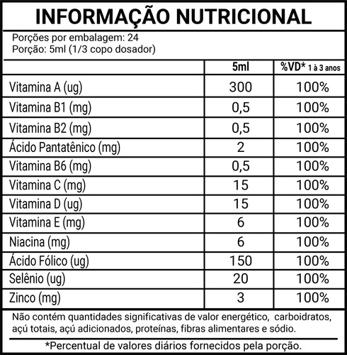 Multrix Multivitamínico Flora Nativa 120ml