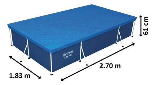 Alberca Estructural Rectangular Steel Pro 2.70m X 1.83m X 61