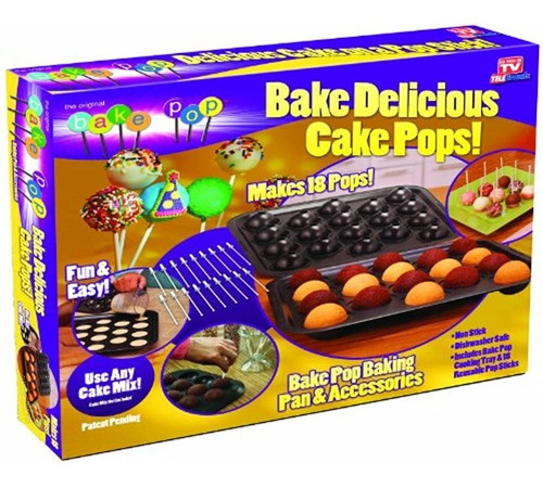 Telebrands 5720 - 12 Bake Pop: Bizcochos Para Hornear Y Acce