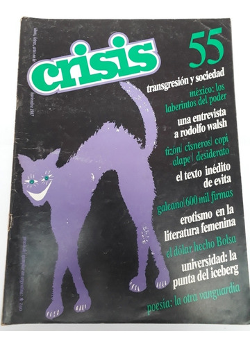 Revista Crisis N° 55 . Noviembre 1987. Villa Luro 