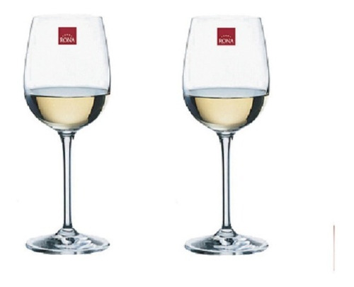 Imagen 1 de 4 de Set De 2 Copas De Cristal Rona Linea Solo 450ml