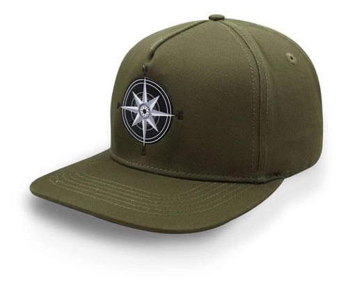 Gorra Gc Brothers Compass Snapback Olivo Unitalla