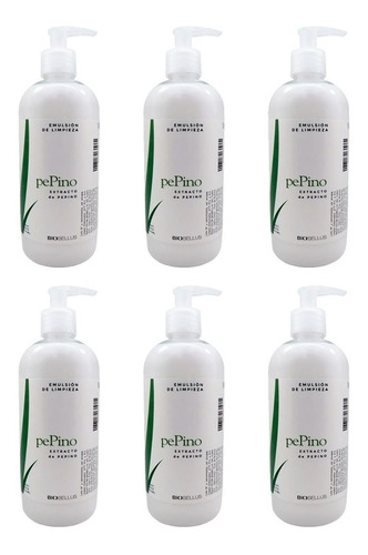 6 Emulsion De Limpieza Extracto De Pepino - Biobellus 500ml