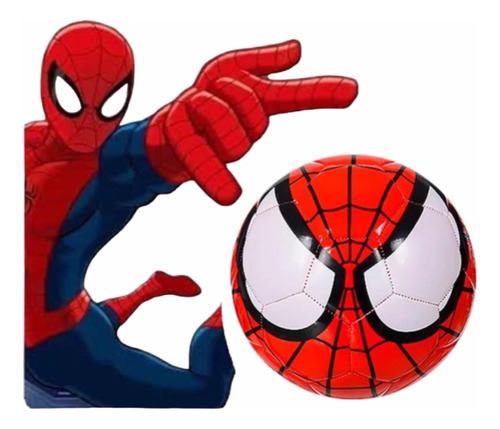 Balón Futbol Spider Man Hombre Araña Numero 5 Para Niños