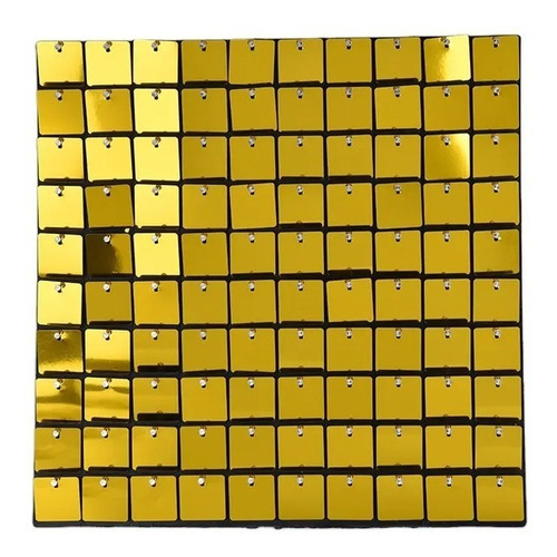 Shimmer Wall 4d Panel Lentejuelas 30x30 Cm Dorado Oro X 1 Un Dorado
