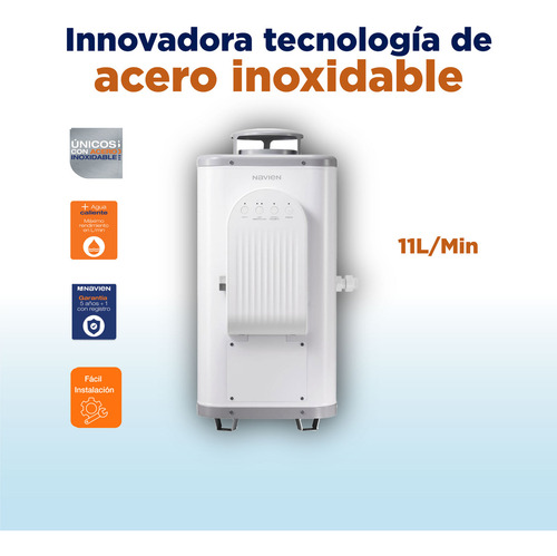 Calentador Rápida Recuperación Tanque Inox Navien 11l Gas Ng