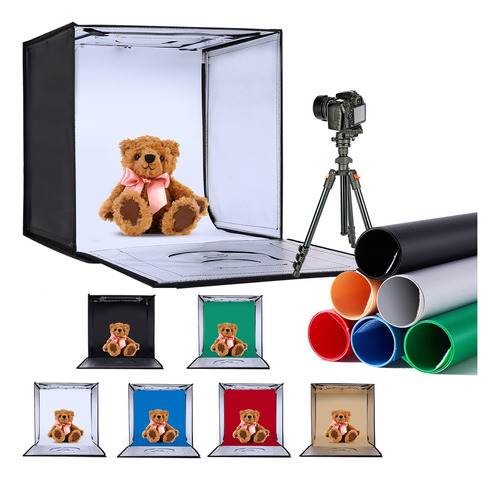 Zkeezm Caja De Luz Para Fotografia De 16 X 16 Pulgadas Con 1