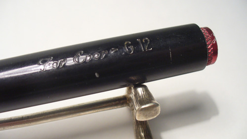 Portaminas Texa Aluminio Para Mina De 6mm. Antiguo Esmaltado Negro (Usado)