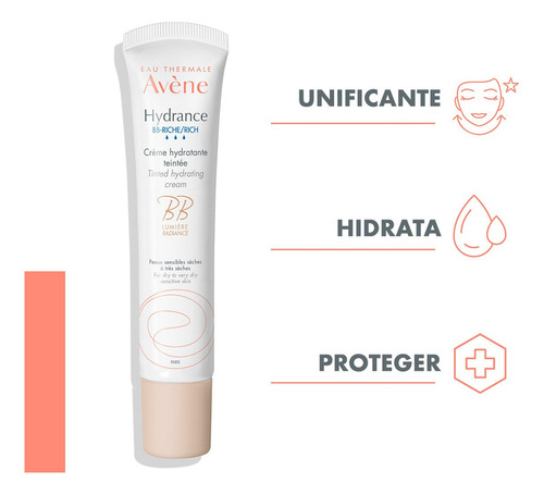 Avène Hydrance Bb Cream Enriquecida 4 En 1 Color Spf30 40