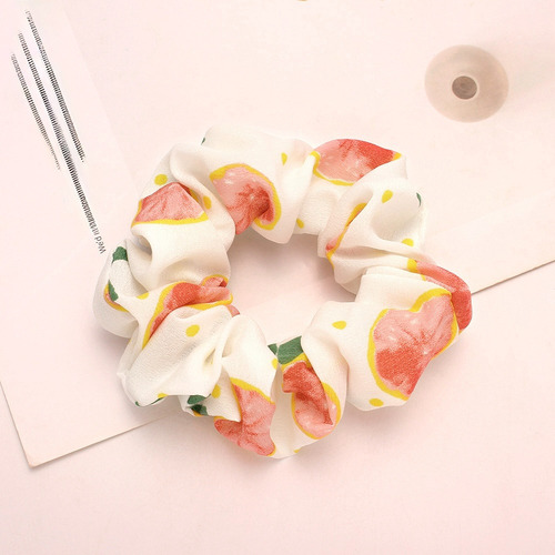 12 Scrunchies Liga Para El Pelo De Flores Accesorios Cabello