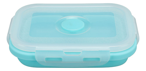 Recipiente De Silicona Azul Para Almacenamiento De Alimentos