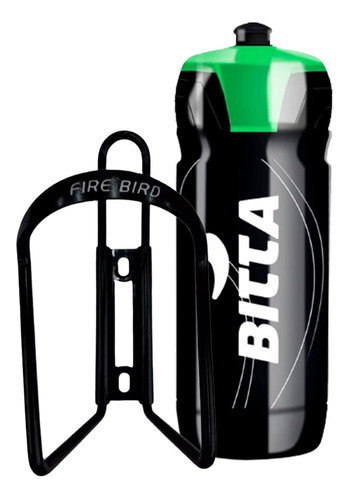 Kit Caramañola Bitta Riaci 750 Ml + Portacaramañola Aluminio Negro Verde