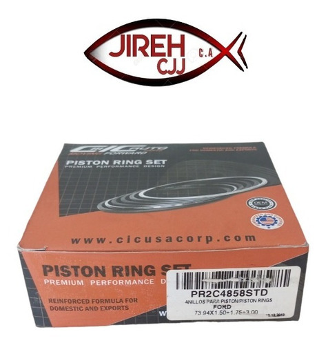 Anillos Ford Fiesta 1.3 Ecort Orion
