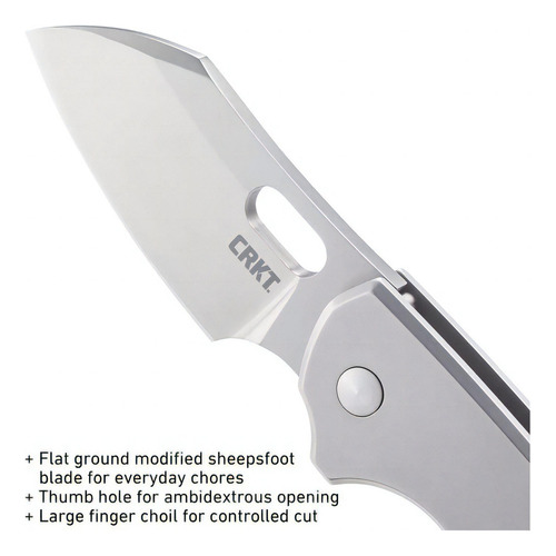 Navaja De Bolsillo Plegable Crkt Pilar Edc: Transporte Diari