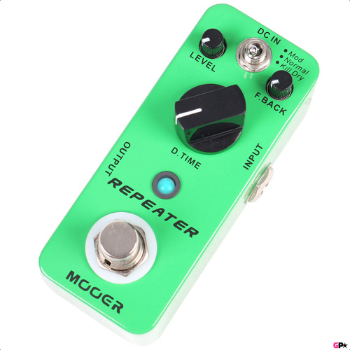 Pedal Delay Digital Mooer Repeater Tres Modos True Bypass
