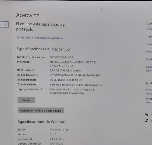 Lenovo Thinkbook 13 I5 11ava /8gb /256ssd /pant 13,3 2k/ W11 (Reacondicionado)