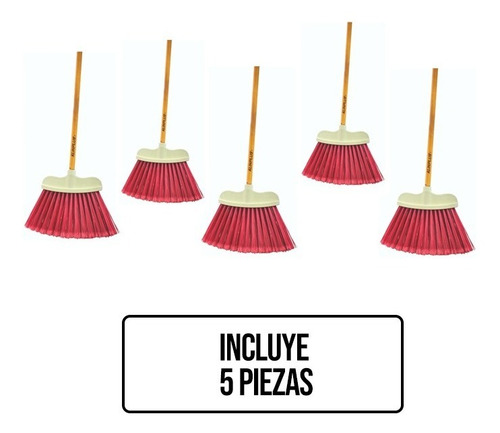 Kit Limpieza 5pzs Escoba + Trapeador Mechudo + Jerga 25 Mts