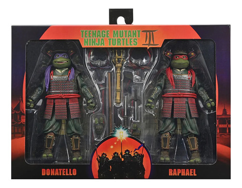 Tortugas Ninja Turtles In Time Serie 1 De 4 Figuras Neca