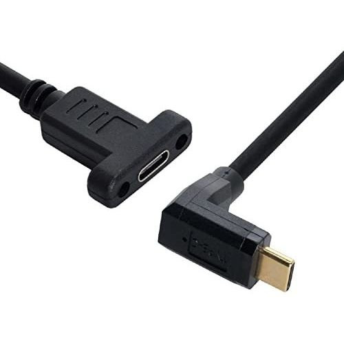 Cablecc Usb-c Usb 3.1 Tipo C Macho Con Ángulo De 90 Grados H