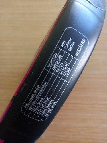Paleta De Padel Bullpadel Kata Light Importada España Carbon (Usado)