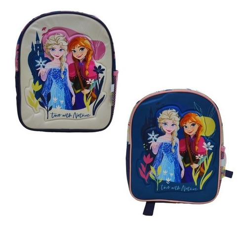Imagen 1 de 7 de Mochila Frozen Nature Con Carro Jardin 12 PuLG Pelicula Edu