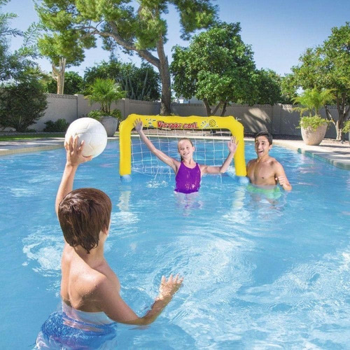Play Center Futebol Para Piscina Mor Com Bola Inflável