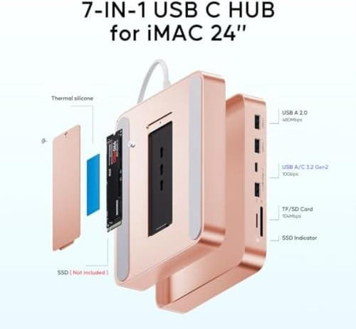 Hub Usb C Para iMac De 24 Pulgadas Pulwtop Adaptador De Conc