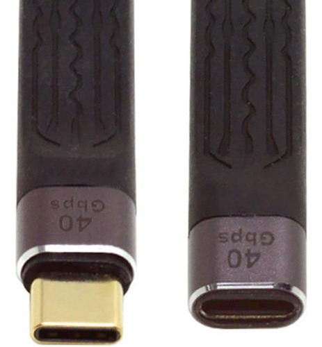 Chenyang Cy - Cable De Extensión Usb 4 Usb-c Delgado Y Plano