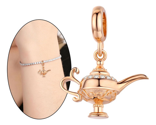 Lámpara Mágica Decorativa Colgante Collar Oro Rosa
