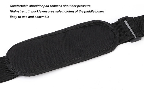 Correa Para Tabla De Surf Con Hombro Ajustable Negra De 5 Cm