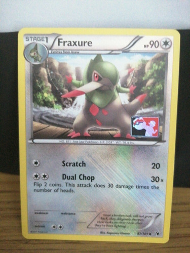Cartas Pokemon Fraxure 87/101 League Promo Reverse (Usado)
