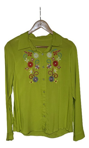 Camisas Bordadas Floreadas Mujer 