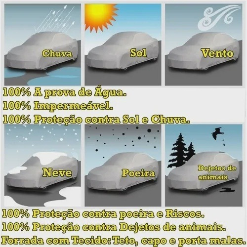 Imagem 3 de 5 de Capa Cobrir Carro Gol G1 G2 G3 G4 G5 G6 Impermeável Promoção