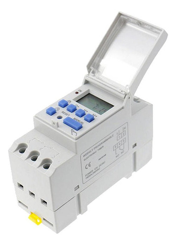 Temporizador Programável Dc 24v Din Rail Lcd Switch Time