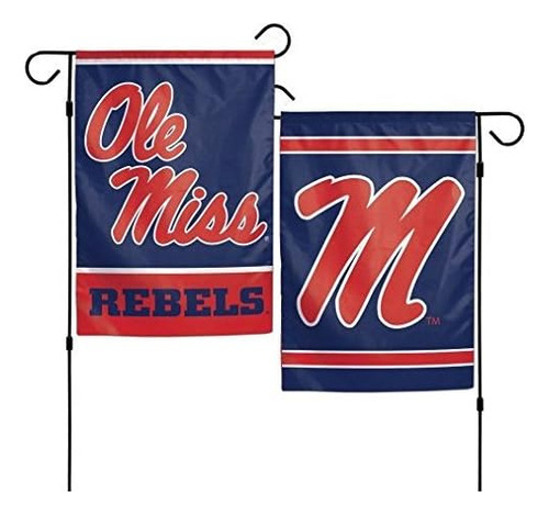 Bandera De Jardín Mississippi Ole Miss Rebels 12 X18  ...