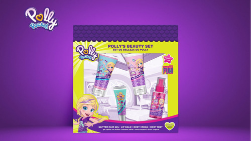 Set De Belleza Para Niña De Polly Pocket 4 Piezas