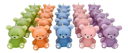 Recuerdos Baby Shower Bautizo Pack 30 Velas Osos