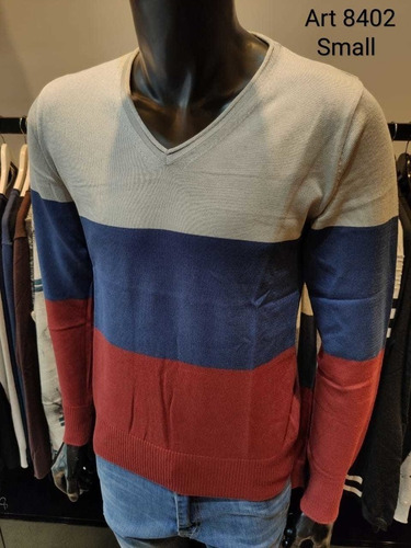 Sweater Tricolor Elastizado Art 8402