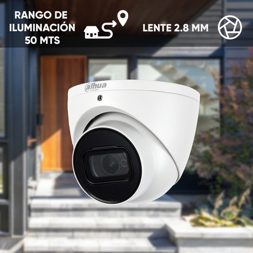 Camara Domo Eyeball Dahua Hdw2802t-a 4k Starlight 8 Mp