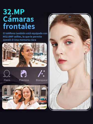 2025 Ultimas Ofertas Celulares Dual Sim Genérica S25 Ultra 512gb/16gb Ram Soporta 5g Wifi Android 14 Smartphone Desbloquea Batería De Larga Duración Negro