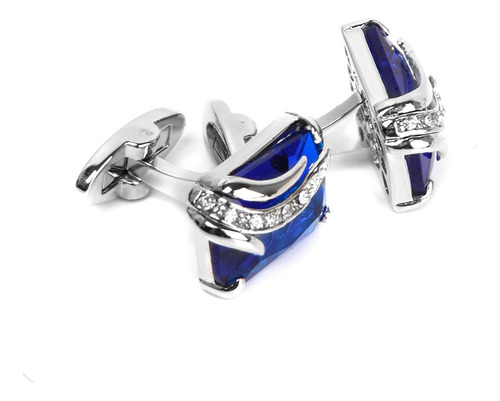 Moda Azul Rhinestone Decoraciones Gemelos Gemelos Hombres
