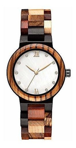 Reloj De Pulsera - Gorben Solid Wood Watch Women Quartz Mult