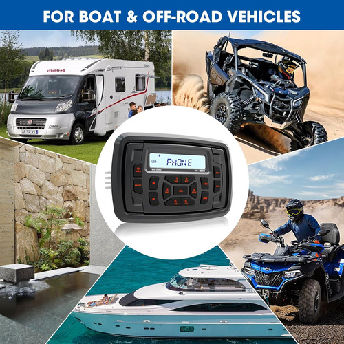 Receptor De Radio Marino Bluetooth Resistente Al Agua - 200